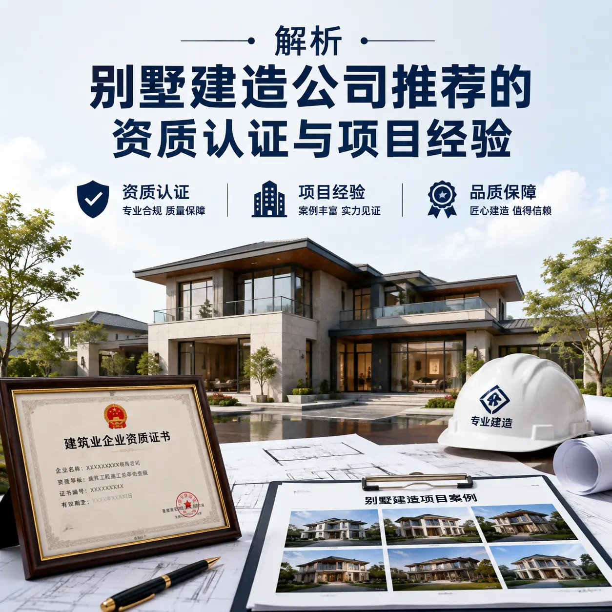 解析 铜仁 别墅建造公司推荐的资质认证与项目经验