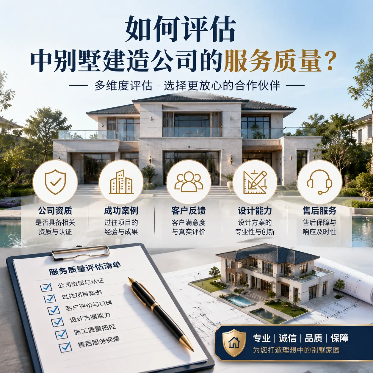 如何评估 铜仁 中别墅建造公司的服务质量?