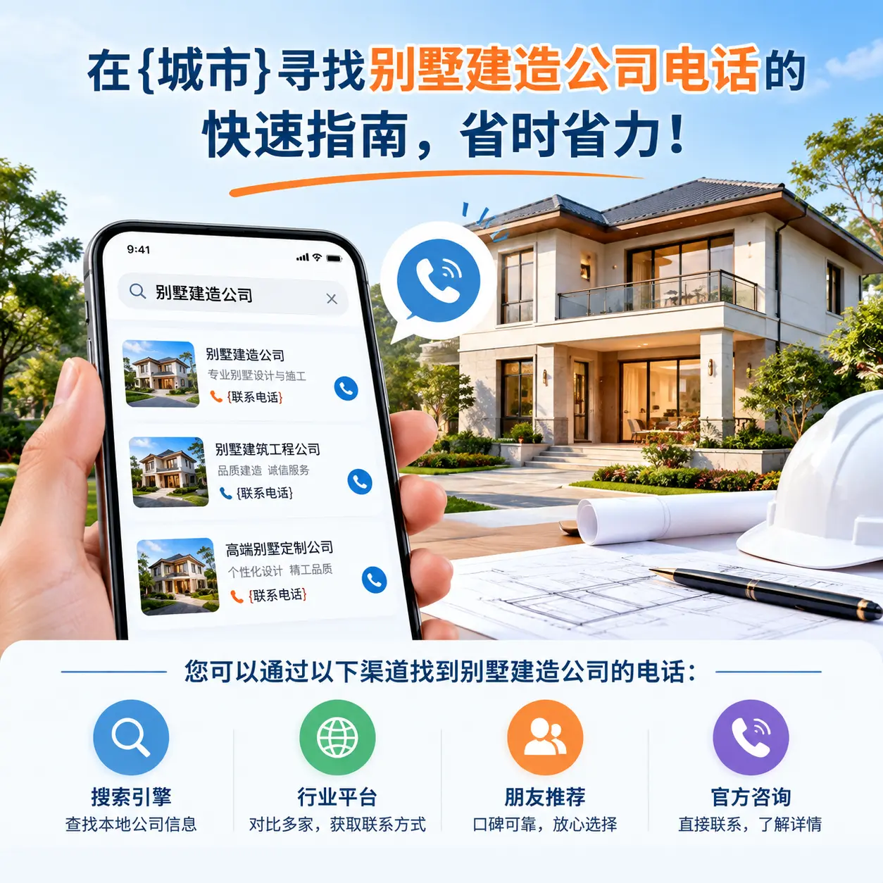 在铜仁寻找别墅建造公司电话的快速指南，省时省力！